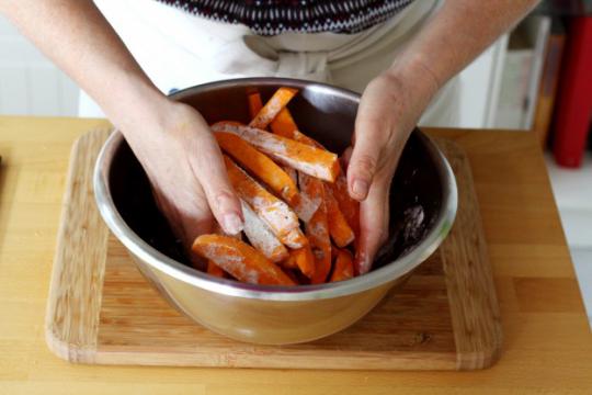 Frites de patates douces